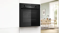 Serie 4 Bakoven 60 x 60 cm Zwart