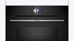 Serie 8 Compacte bakoven met magnetron 60 x 45 cm Zwart