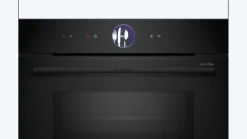 Serie 8 Compacte bakoven met magnetron 60 x 45 cm Zwart