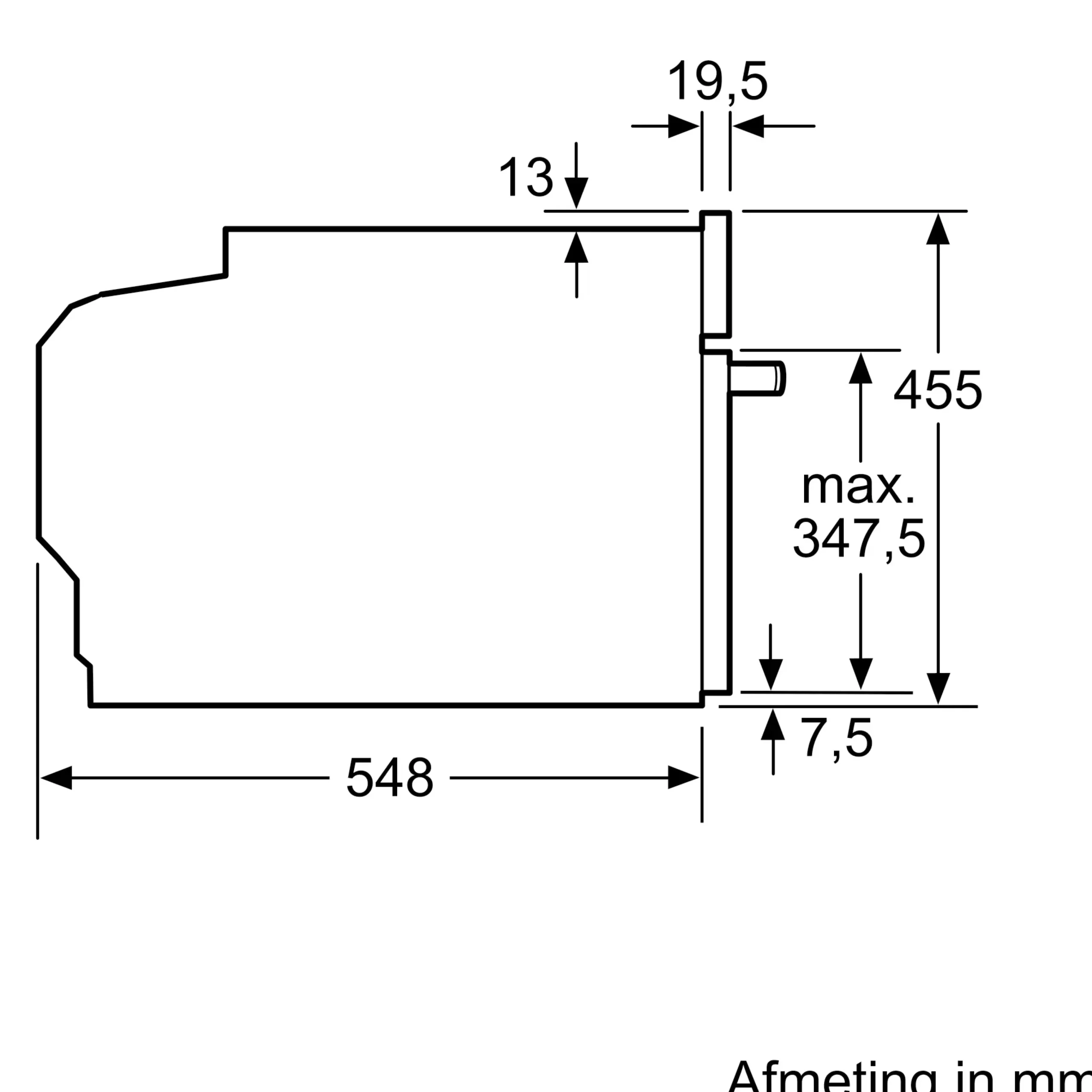 Serie 8 Compacte bakoven met magnetron 60 x 45 cm Zwart
