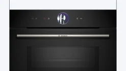 Serie 8 Compacte bakoven met magnetron 60 x 45 cm Zwart