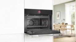 Serie 8 Compacte bakoven met magnetron 60 x 45 cm Zwart