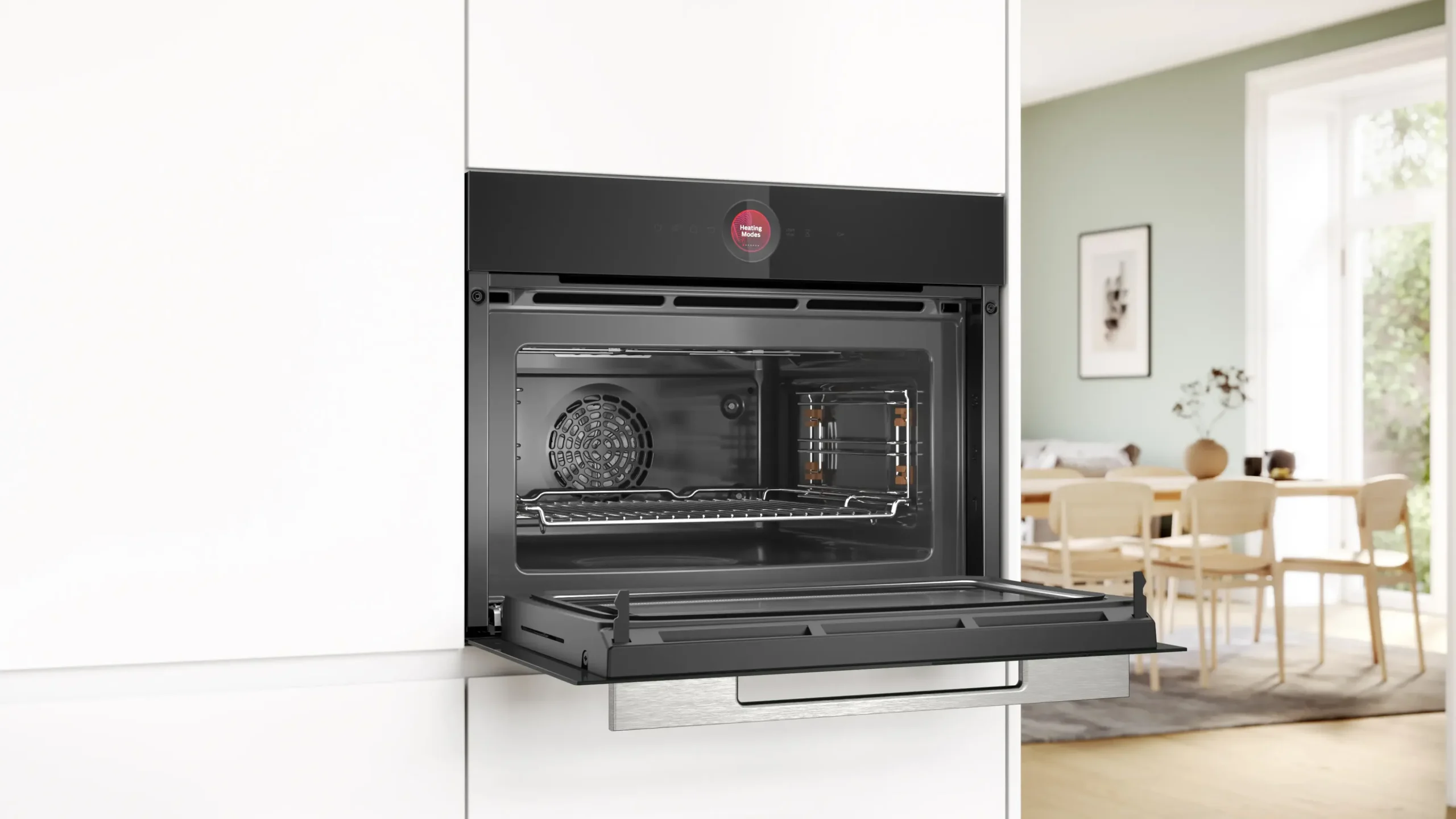 Serie 8 Compacte bakoven met magnetron 60 x 45 cm Zwart