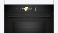Serie 8 Compacte bakoven met magnetron 60 x 45 cm Zwart