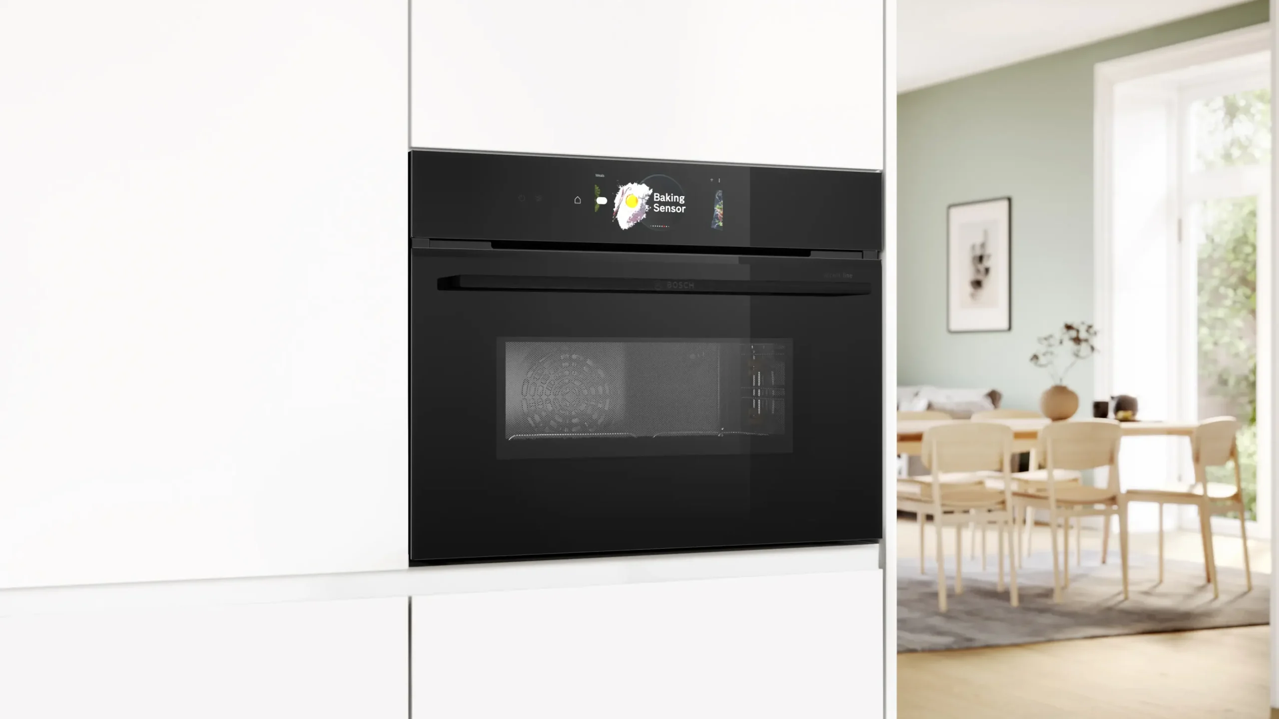 Serie 8 Compacte bakoven met magnetron 60 x 45 cm Zwart