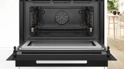 Serie 8 Compacte bakoven met magnetron 60 x 45 cm Mat zwart