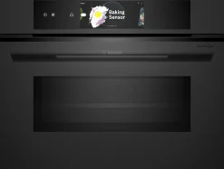Serie 8 Compacte bakoven met magnetron 60 x 45 cm Mat zwart