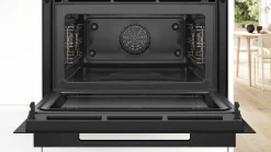 Serie 8 Compacte bakoven met magnetron 60 x 45 cm Zwart
