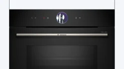 Serie 8 Compacte bakoven met magnetron 60 x 45 cm Zwart