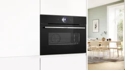 Serie 8 Compacte bakoven met volwaardige stoom 60 x 45 cm Zwart