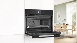 Serie 8 Compacte bakoven met volwaardige stoom 60 x 45 cm Zwart