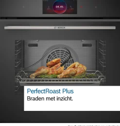 Serie 8 Compacte bakoven met volwaardige stoom 60 x 45 cm Mat zwart