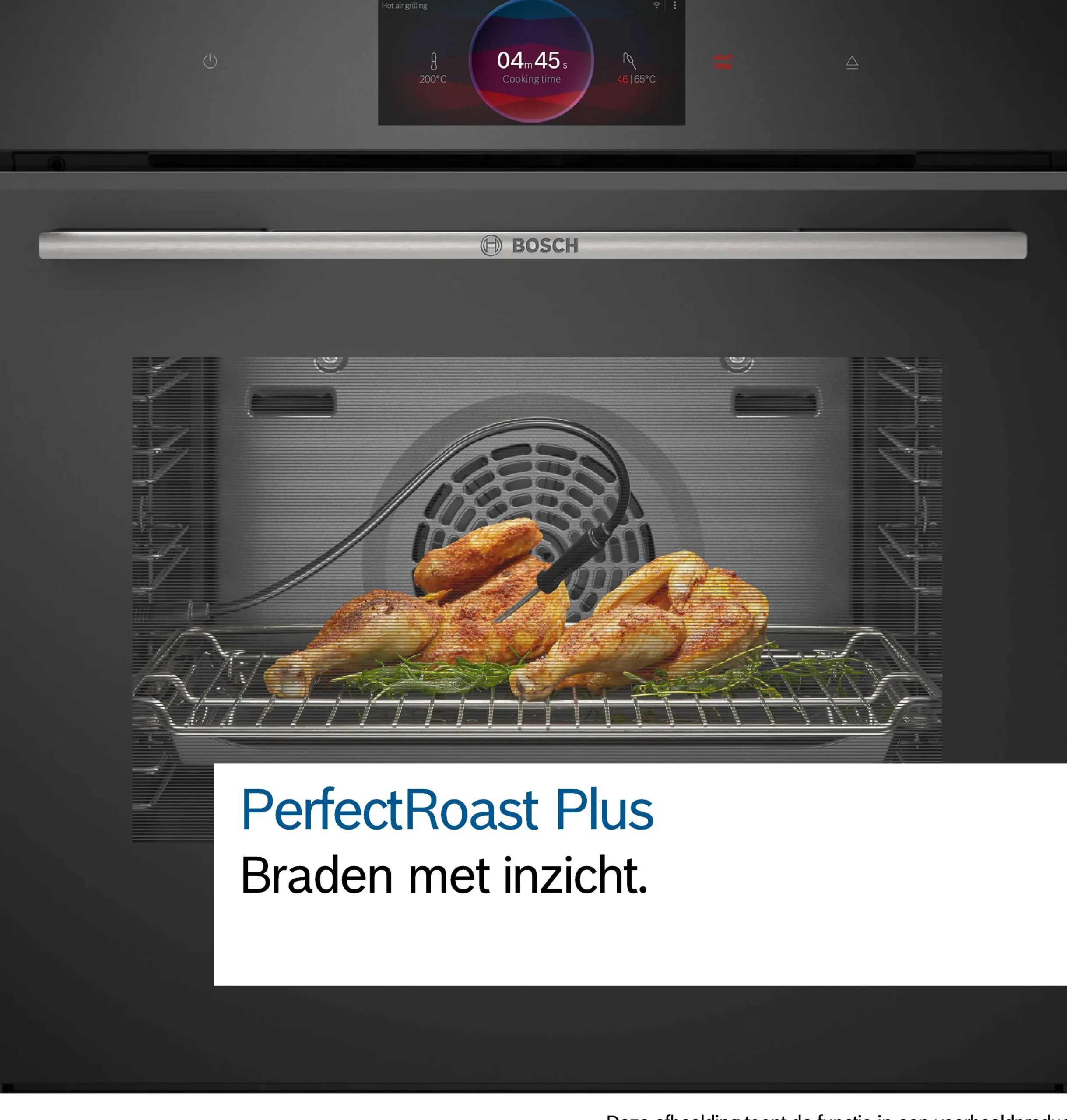 Serie 8 Compacte bakoven met volwaardige stoom 60 x 45 cm Mat zwart