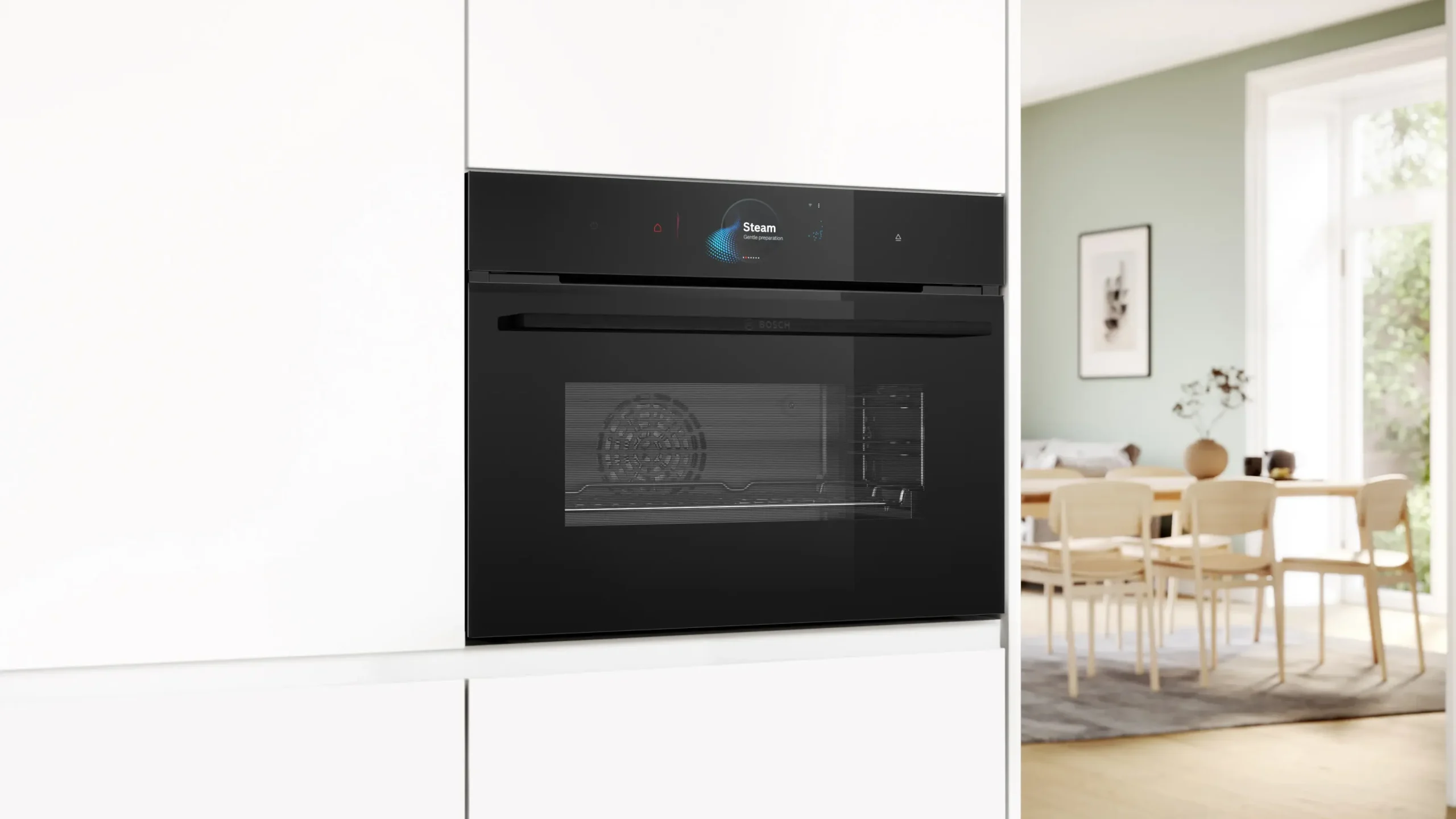 Serie 8 Compacte bakoven met volwaardige stoom 60 x 45 cm Zwart