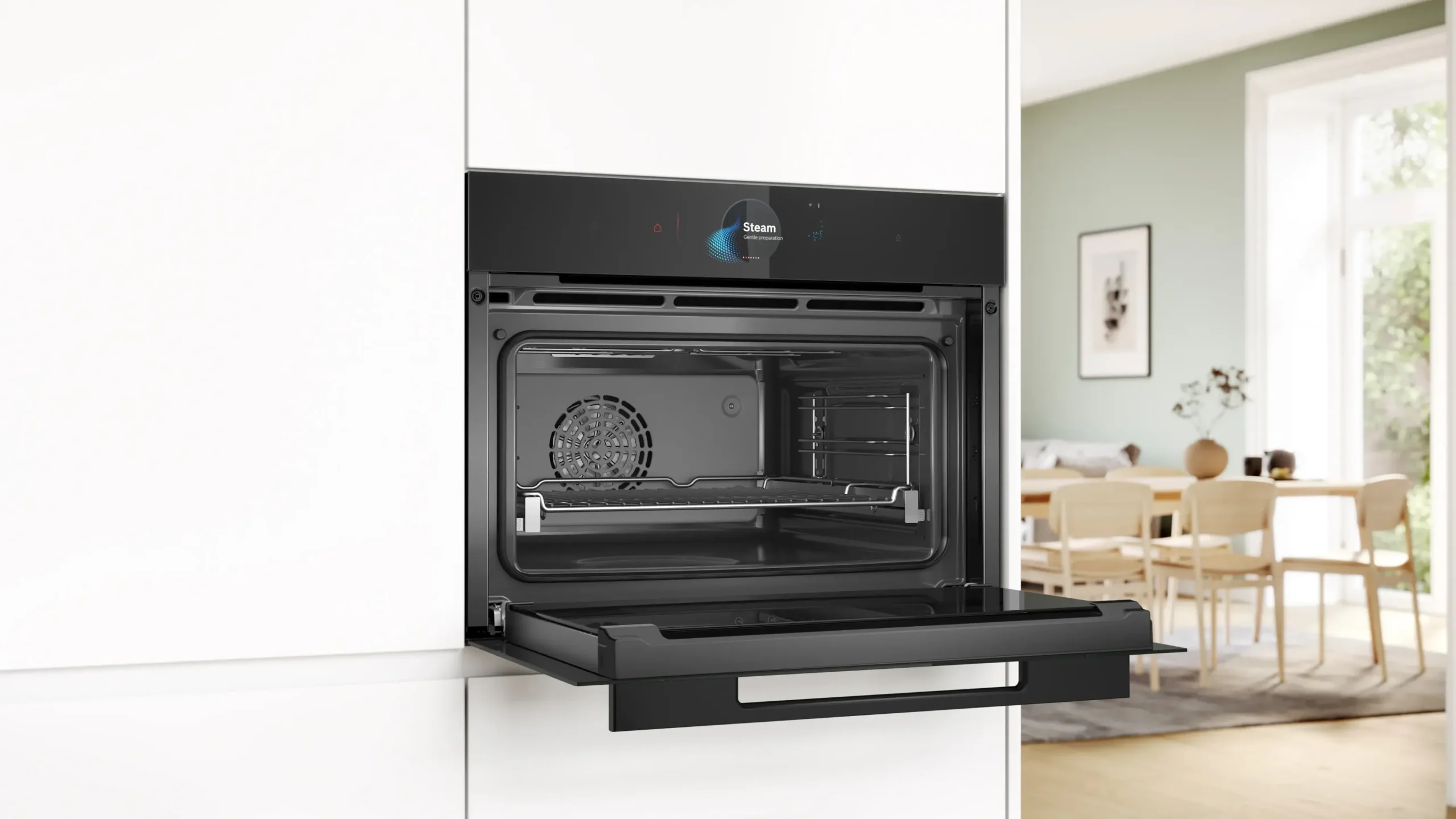 Serie 8 Compacte bakoven met volwaardige stoom 60 x 45 cm Zwart