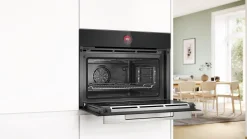 Serie 8 Compacte bakoven 60 x 45 cm Zwart