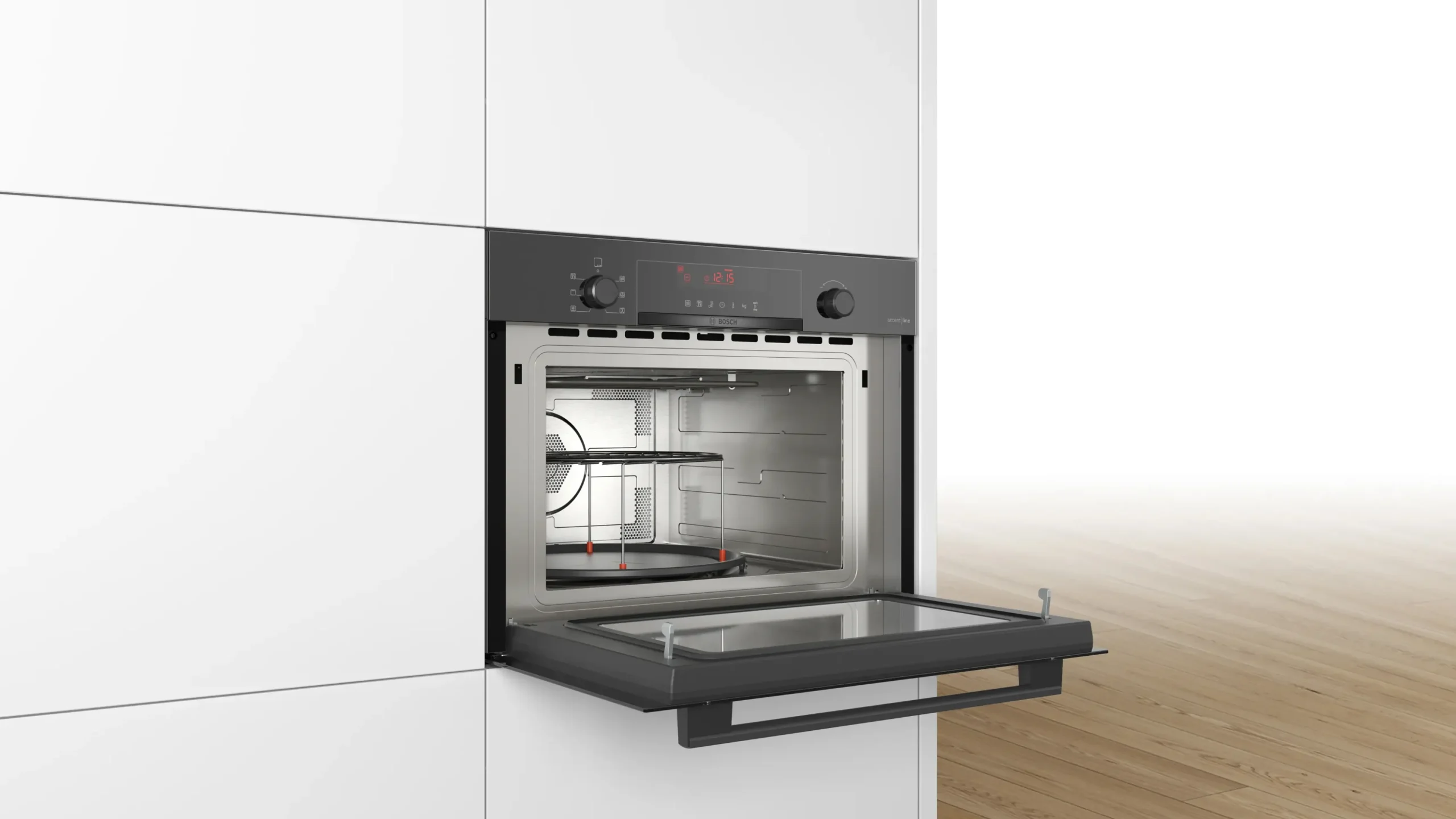 Serie 4 Compacte magnetron met hetelucht Zwart