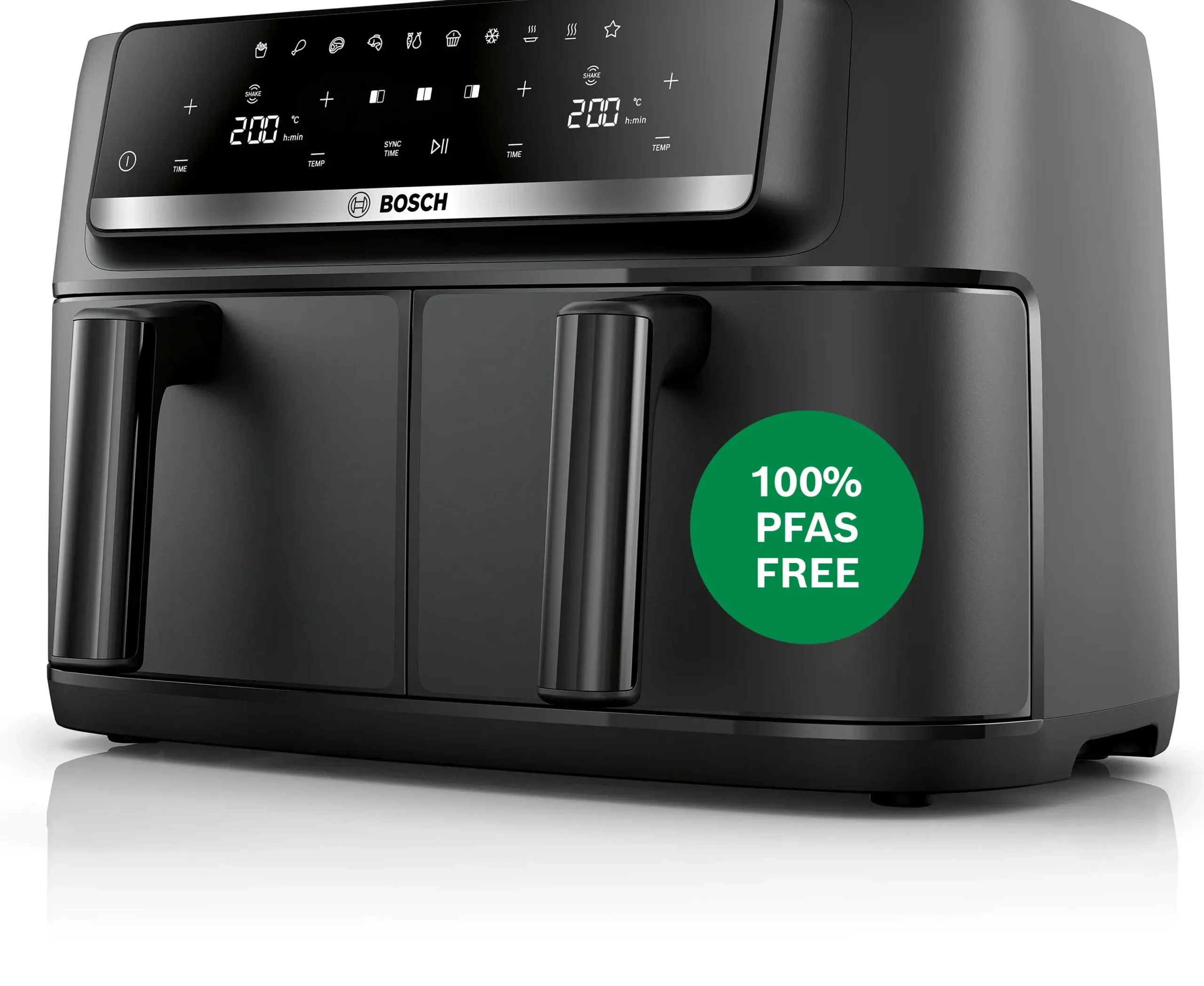 Serie 4 Double Drawer Air Fryer Zwart