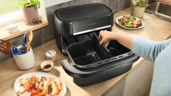 Serie 4 Double Flex Drawer Air Fryer Zwart