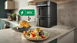 Serie 6 Double Stack Drawer Air Fryer Zwart