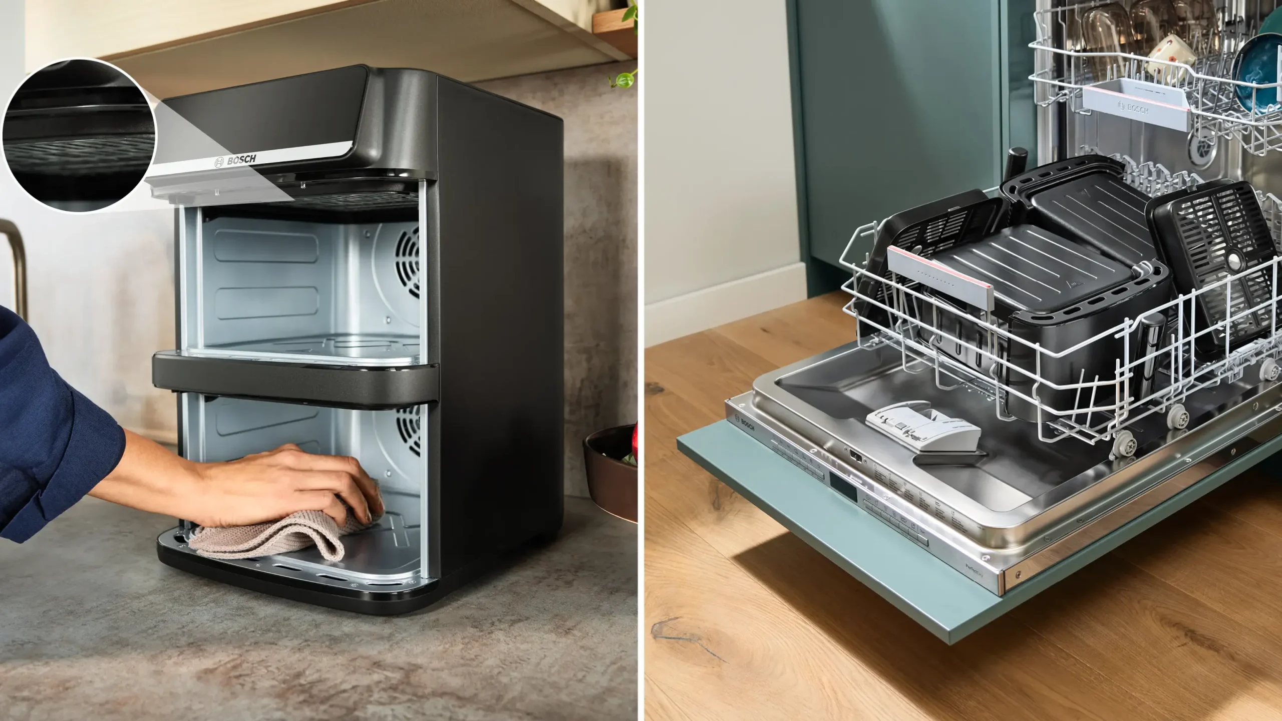 Serie 6 Double Stack Drawer Air Fryer Zwart
