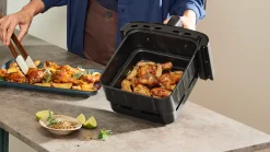 Serie 6 Double Stack Drawer Air Fryer Zwart