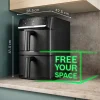 Serie 6 Double Stack Drawer Air Fryer Zwart