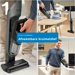 Serie 4 Draadloze steelstofzuiger Flexxo 28 Vmax Grijs