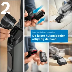 Serie 4 Draadloze steelstofzuiger Flexxo 28 Vmax Grijs