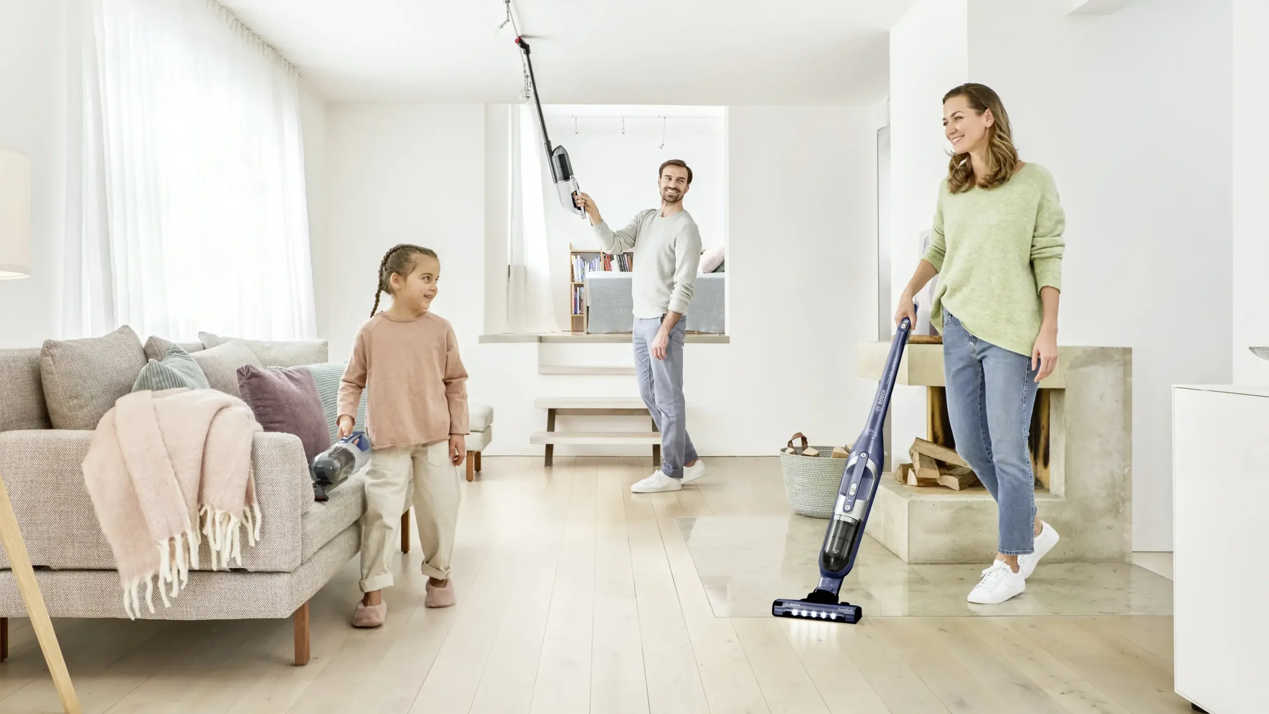 Serie 4 Draadloze steelstofzuiger Flexxo Gen2 28Vmax Blauw