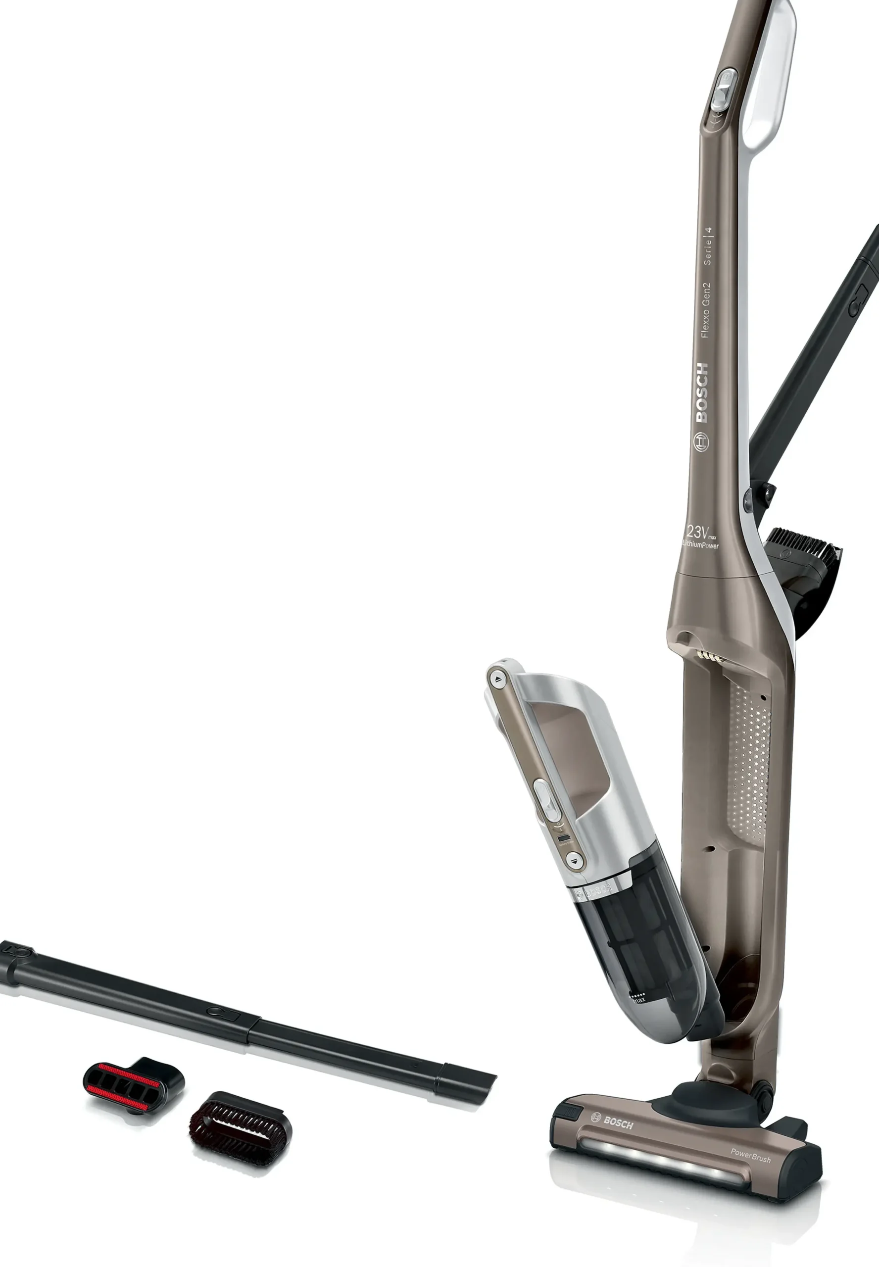 Serie 4 Draadloze steelstofzuiger Flexxo Gen2 23Vmax Bruin