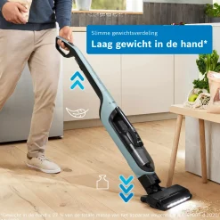 Serie 4 Draadloze steelstofzuiger Flexxo 28 Vmax Blauw