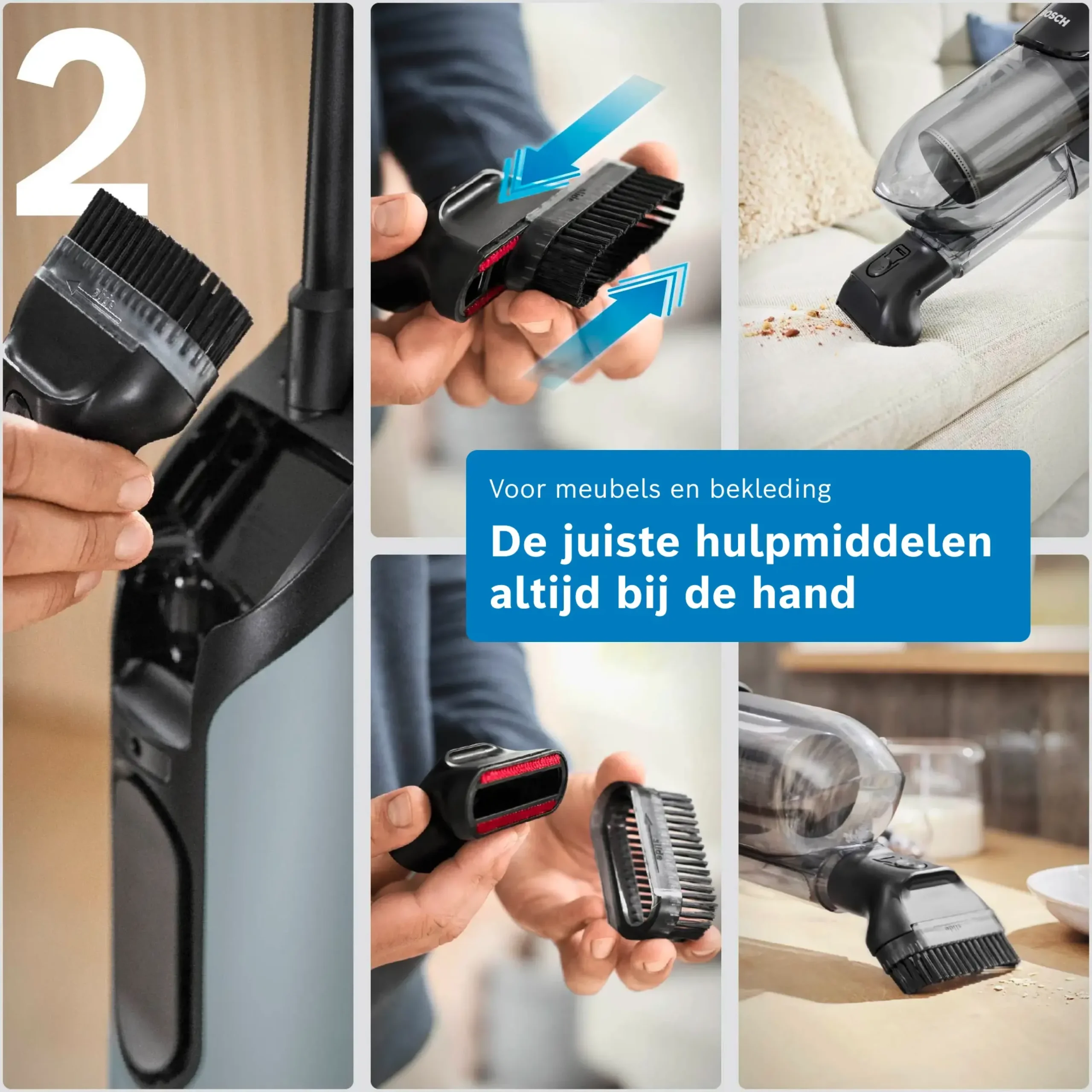 Serie 4 Draadloze steelstofzuiger Flexxo 28 Vmax Blauw