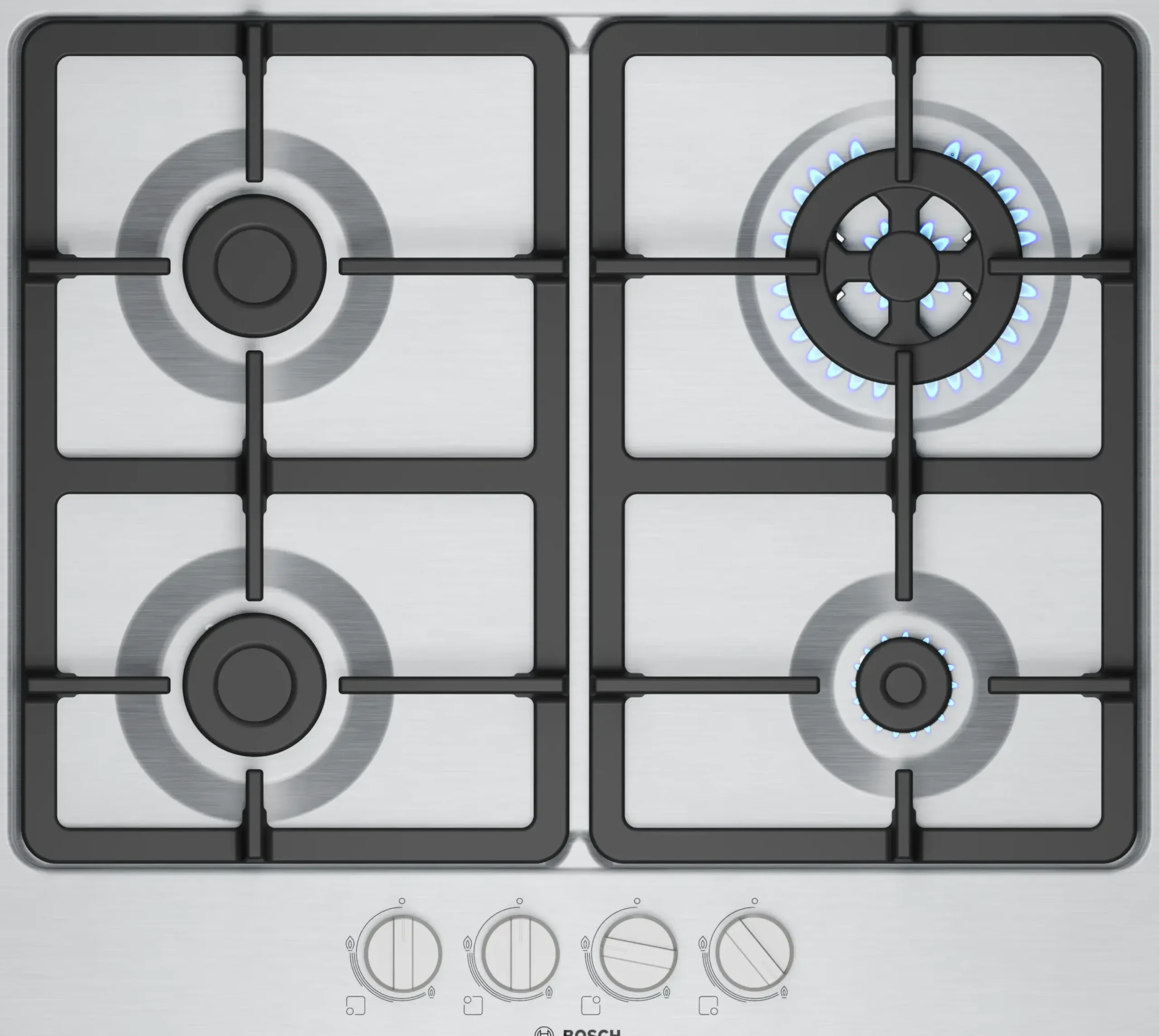 Serie 4 Gaskookplaat 60 cm Inox