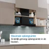Serie 2 Geïntegreerde blokdesign schouwkap 60 cm Matzwart