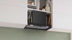 Serie 2 Geïntegreerde blokdesign schouwkap 60 cm Matzwart