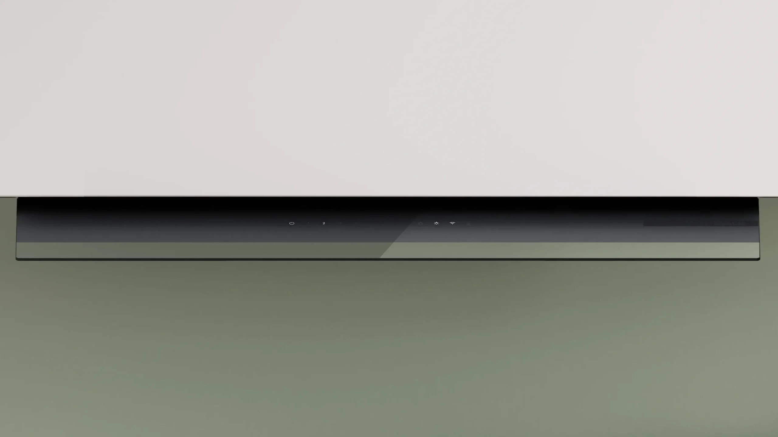 Serie 6 Geïntegreerde blokdesign schouwkap 90 cm zwart glas, Matzwart