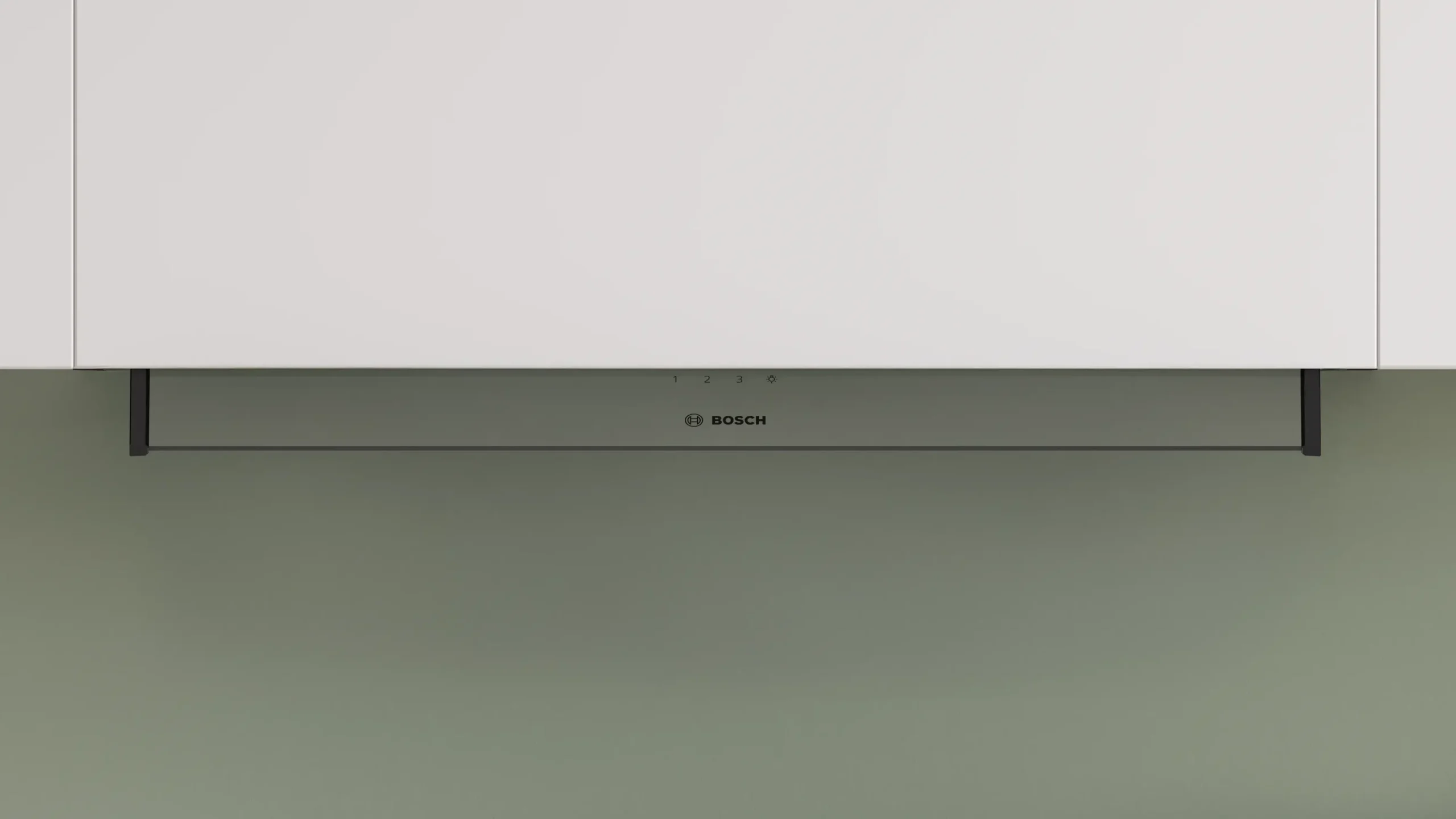 Serie 4 Geïntegreerde blokdesign schouwkap 80 cm helder glas, Matzwart