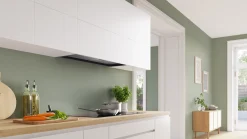 Serie 2 Geïntegreerde blokdesign schouwkap 90 cm Matzwart