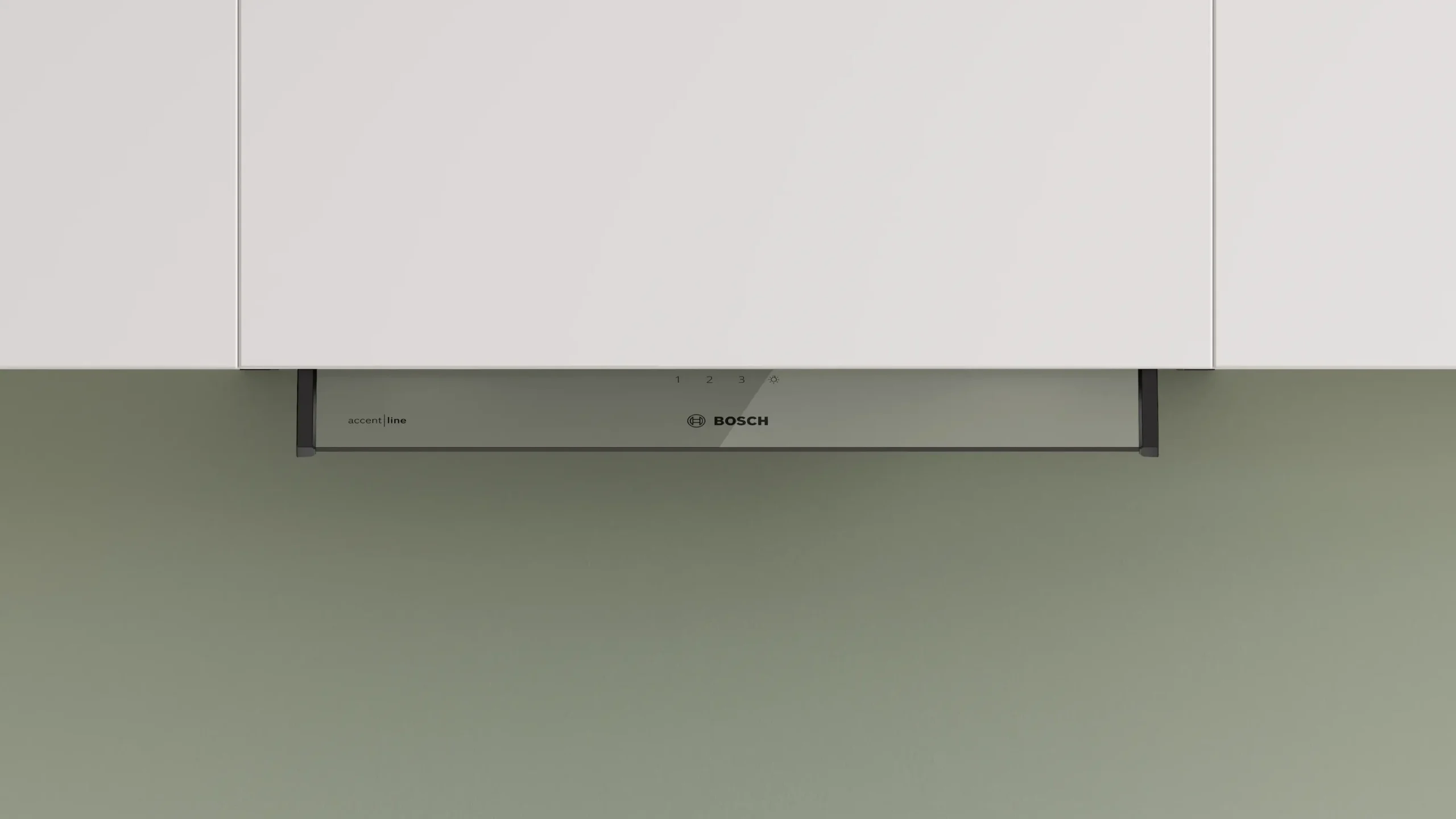 Serie 4 Geïntegreerde blokdesign schouwkap 60 cm helder glas, Matzwart