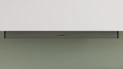 Serie 4 Geïntegreerde blokdesign schouwkap 90 cm helder glas, Matzwart