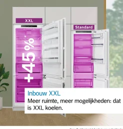 Serie 6 Inbouw koel-vriescombinatie 193.5 x 70.8 cm Vlakscharnier met SoftClose