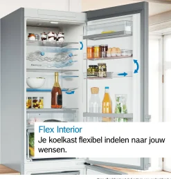 Serie 6 Inbouw koel-vriescombinatie 193.5 x 70.8 cm Vlakscharnier met SoftClose