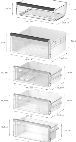 Serie 4 Inbouw koel-vriescombinatie 193.5 x 55.8 cm Vlakscharnier
