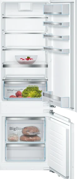 Serie 6 Inbouw koel-vriescombinatie 177.2 x 55.8 cm Vlakscharnier met SoftClose