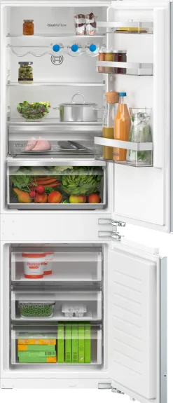 Serie 4 Inbouw koel-vriescombinatie 177.2 x 54.1 cm Vlakscharnier