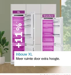 Serie 6 Inbouw koel-vriescombinatie 193.5 x 55.8 cm Vlakscharnier met SoftClose