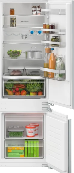 Serie 4 Inbouw koel-vriescombinatie 177.2 x 54.1 cm Vlakscharnier