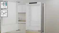 Serie 6 Inbouw koel-vriescombinatie 177.2 x 55.8 cm Vlakscharnier met SoftClose