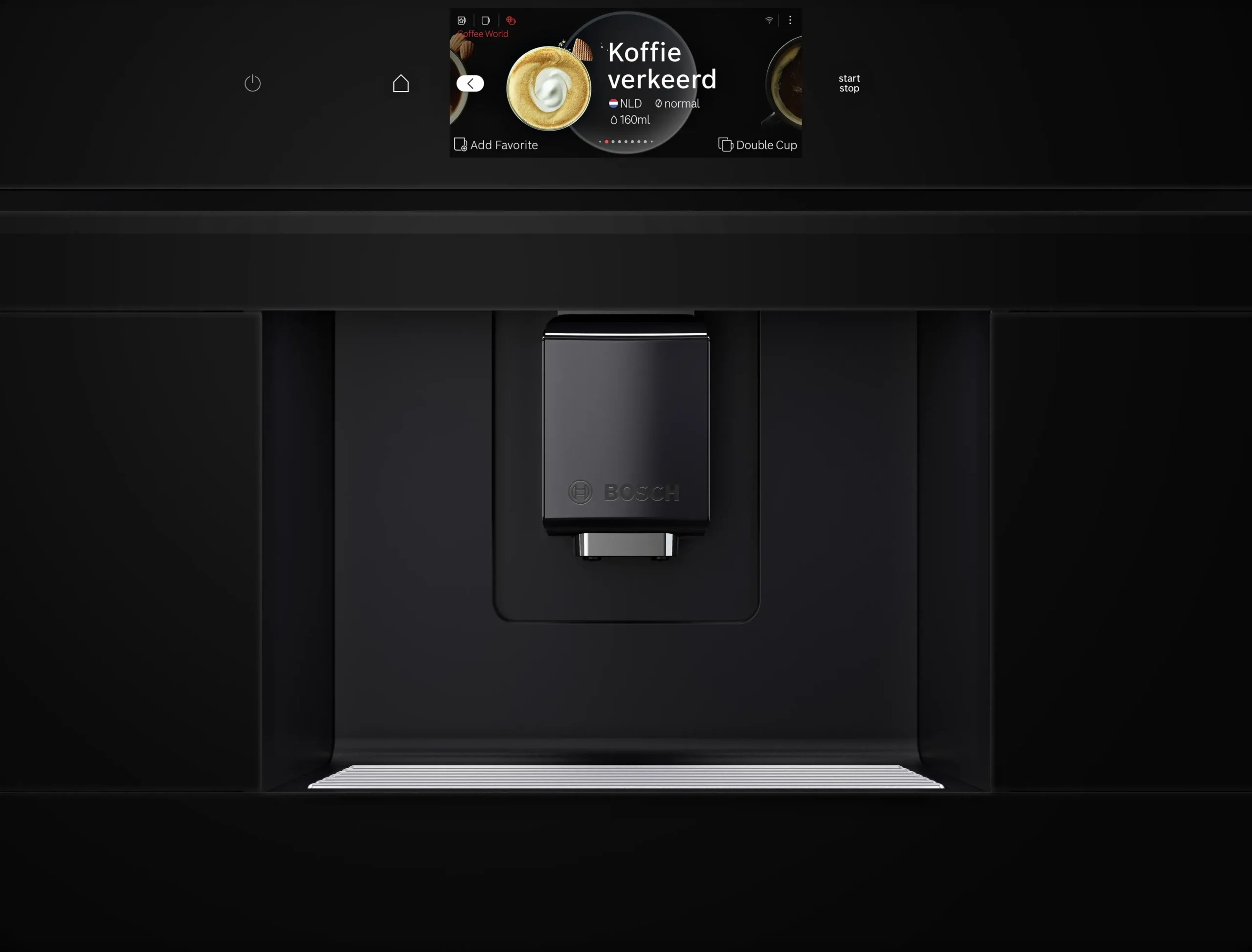 Serie 8 Inbouw koffie volautomaat Zwart